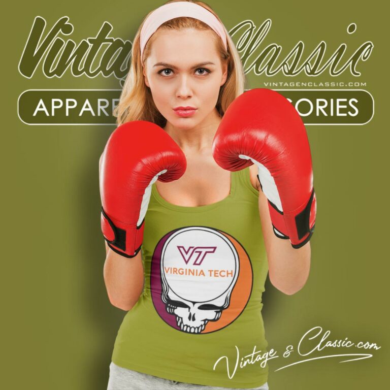 Virginia Tech Grateful Dead Steal Your Face Tank Top Racerback Virginia Tech Grateful Dead Steal Your Face Tank Top Racerback