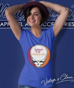 Virginia Tech Grateful Dead Steal Your Face Shirt 5 Virginia Tech Grateful Dead Steal Your Face V Neck TShirt