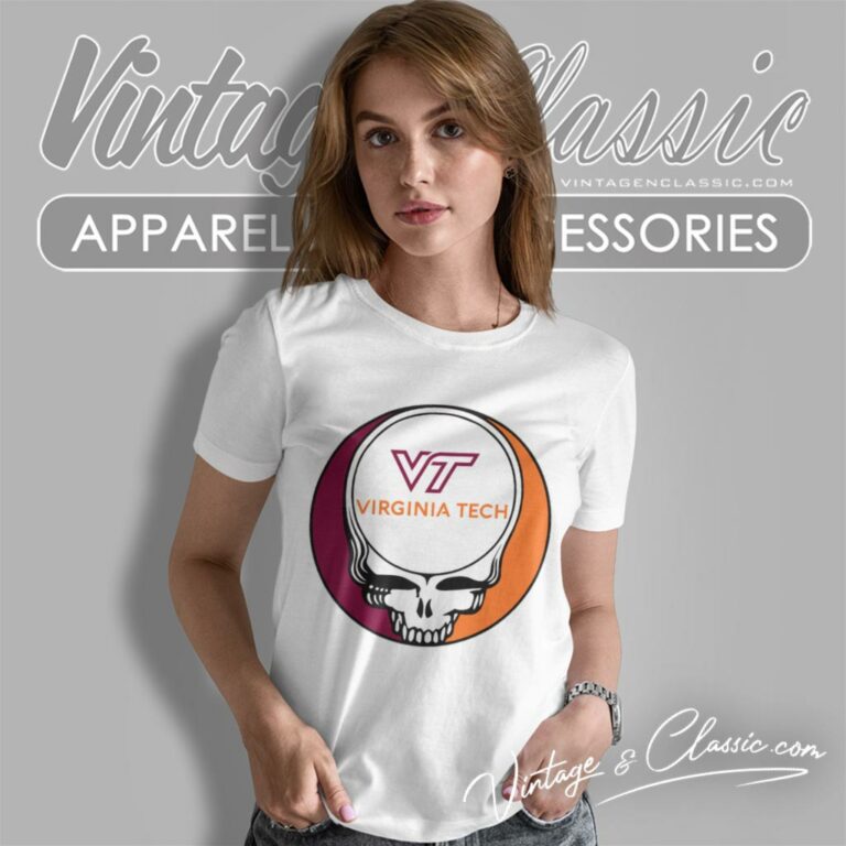 Virginia Tech Grateful Dead Steal Your Face Women T Shirt Virginia Tech Grateful Dead Steal Your Face Women T Shirt