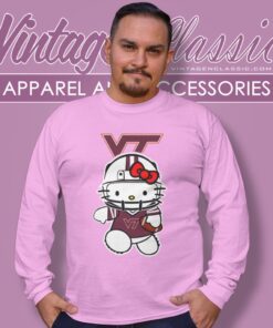 Virginia Tech Hokies Hello Kitty Long Sleeve Tee
