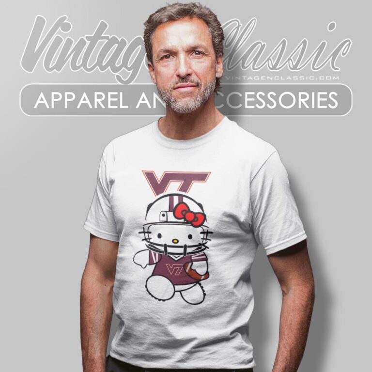 Virginia Tech Hokies Hello Kitty T Shirt Virginia Tech Hokies Hello Kitty T Shirt