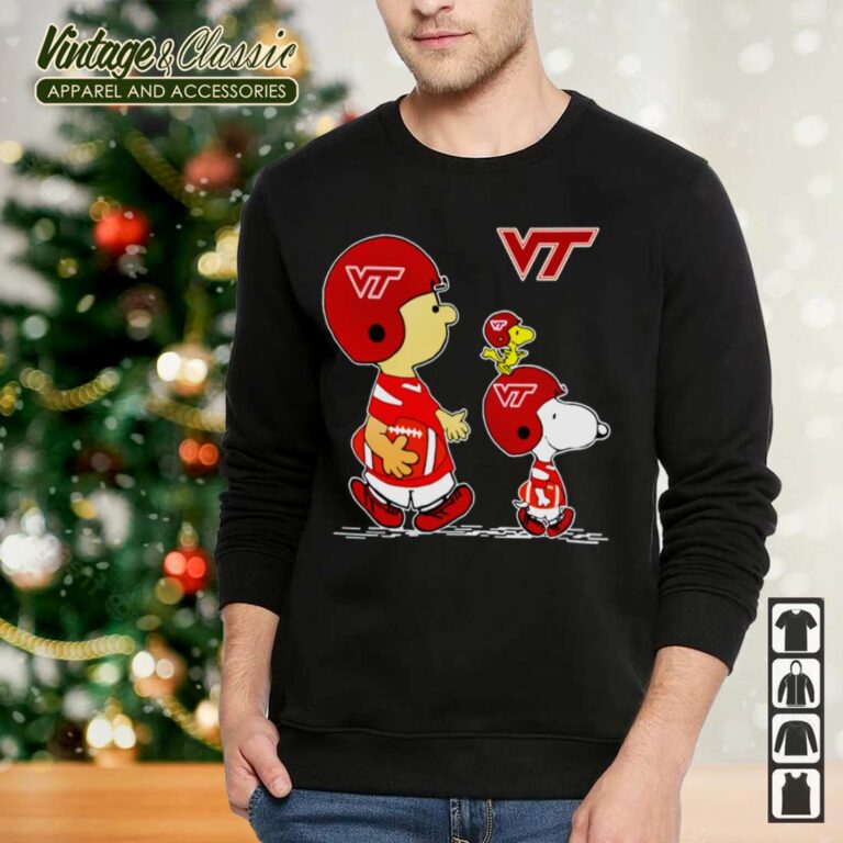 Virginia Tech Hokies Snoopy And Charlie Brown Sweatshirt Virginia Tech Hokies Snoopy And Charlie Brown Sweatshirt