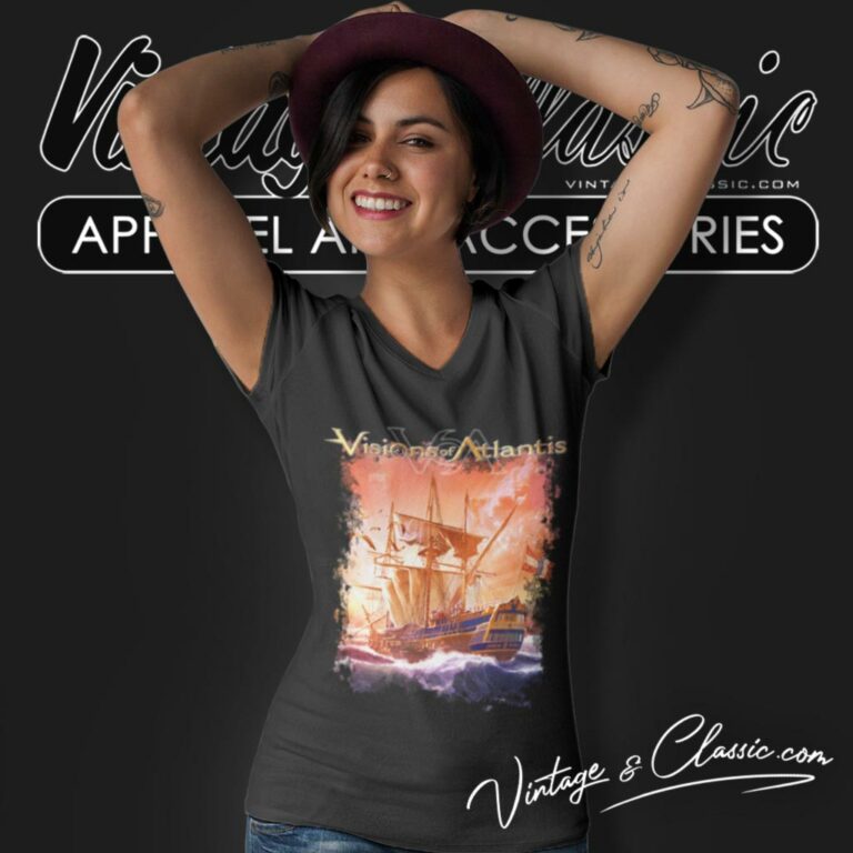 Visions Of Atlantis Shirt Old Routes New Waters V Neck TShirt Visions Of Atlantis Shirt Old Routes New Waters V Neck TShirt