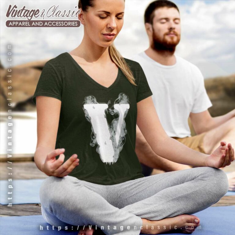 Vlone Angel Smoke V Neck TShirt Vlone Angel Smoke V Neck TShirt