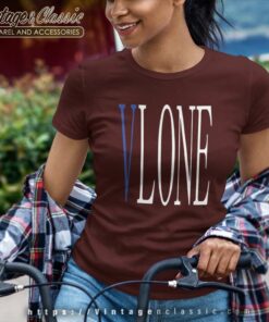 Vlone V Blue Staple Women TShirt 1