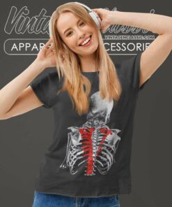 Vlone X Never Broke Again Bones Women TShirt 1