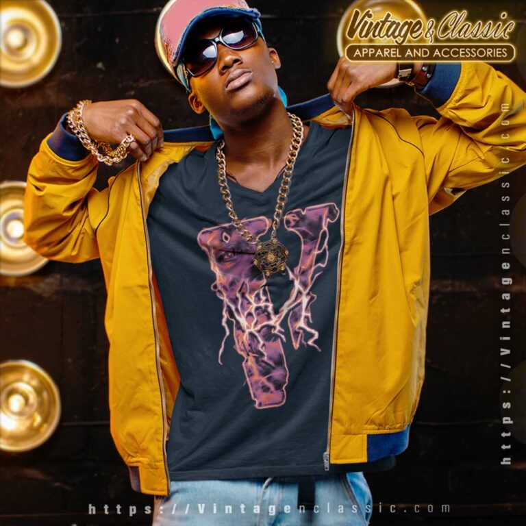 Vlone X Never Broke Again Eyes V Neck TShirt 1 Vlone X Never Broke Again Eyes V Neck TShirt 1