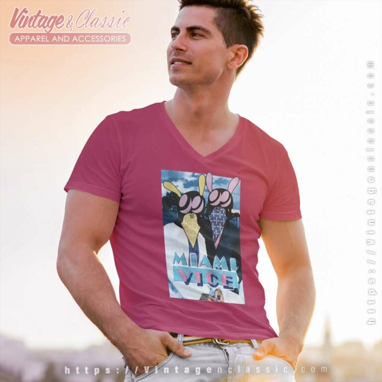Vlone X Skolone Miami Vice V Neck TShirt 1 Vlone X Skolone Miami Vice V Neck TShirt 1