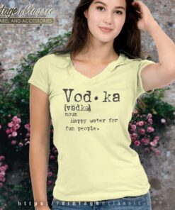 Vodka Definition Funny V Neck TShirt