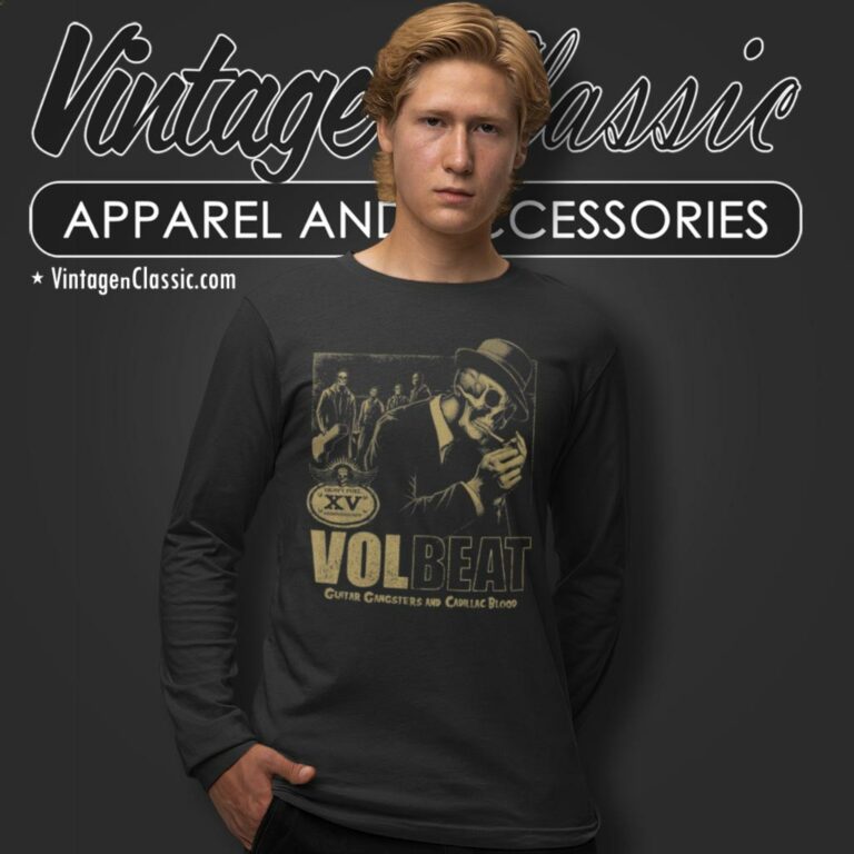 Volbeat Shirt Guitar Gangsters And Cadillac Blood Long Sleeve Tee Volbeat Shirt Guitar Gangsters And Cadillac Blood Long Sleeve Tee