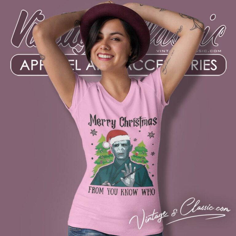 Voldemort Merry Christmas From You Know Who V Neck TShirt Voldemort Merry Christmas From You Know Who V Neck TShirt