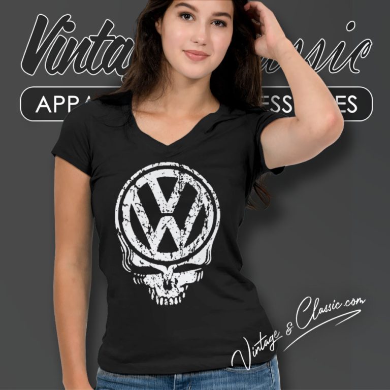 Volkswagen Vw Grateful Dead V Neck TShirt Volkswagen Vw Grateful Dead V Neck TShirt