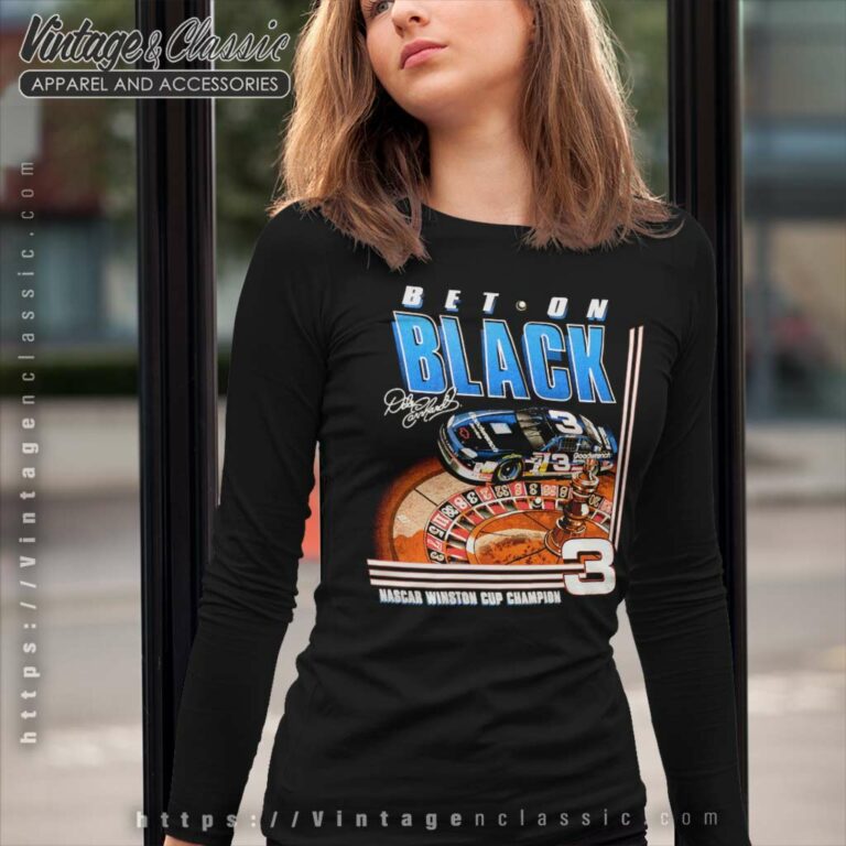 Vtg Dale Earnhardt Bet On Black Nascar Winston Cup Long Sleeve Tee Vtg Dale Earnhardt Bet On Black Nascar Winston Cup Long Sleeve Tee