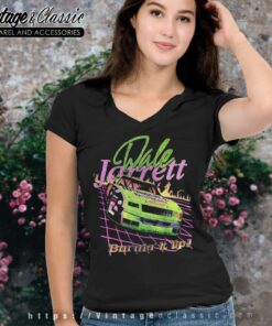 Vtg Dale Jarrett 18 Nascar Burnin It Up Shirt 5 Vtg Dale Jarrett 18 Nascar Burnin It Up V Neck TShirt