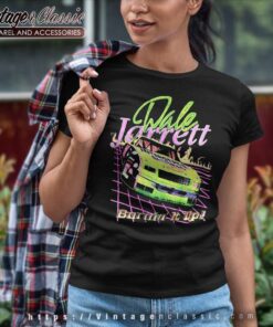 Vtg Dale Jarrett 18 Nascar Burnin It Up Shirt 6 Vtg Dale Jarrett 18 Nascar Burnin It Up Women TShirt
