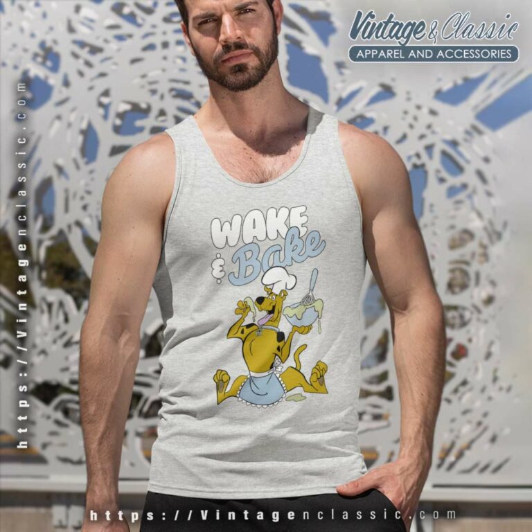 Wake And Bake Scooby Doo Tank Top Racerback Wake And Bake Scooby Doo Tank Top Racerback