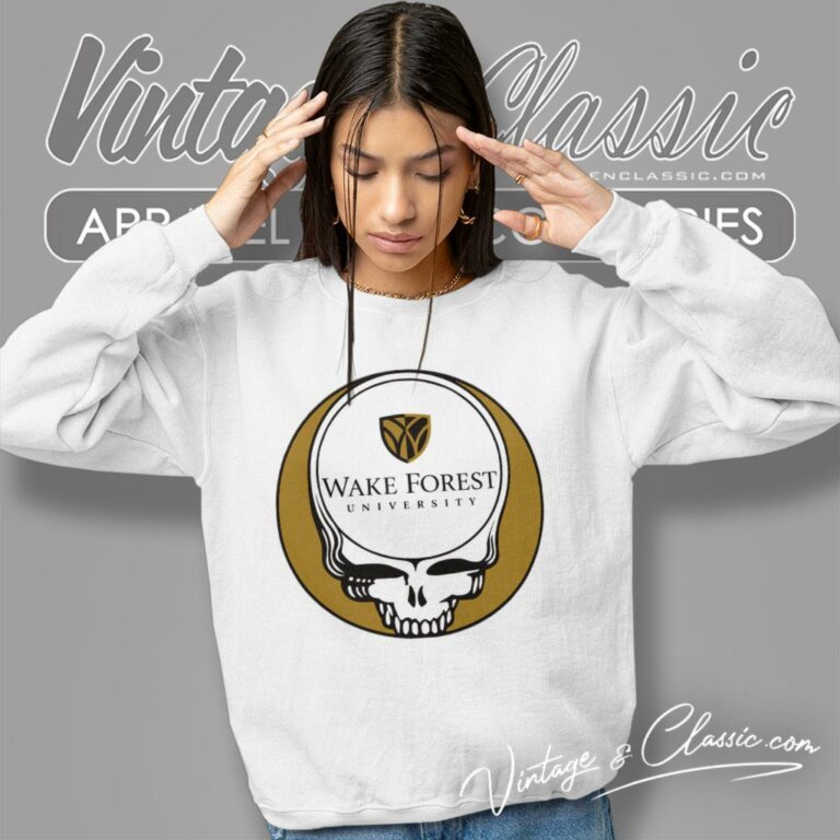 Wake Forest University Grateful Dead Steal Your Face Sweatshirt Wake Forest University Grateful Dead Steal Your Face Sweatshirt