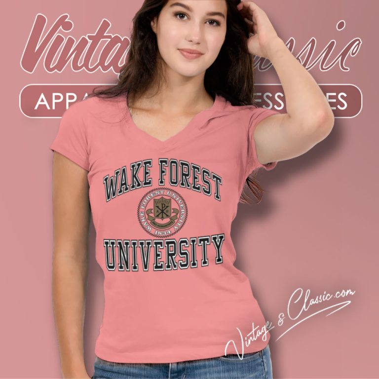 Wake Forest University V Neck TShirt Wake Forest University V Neck TShirt
