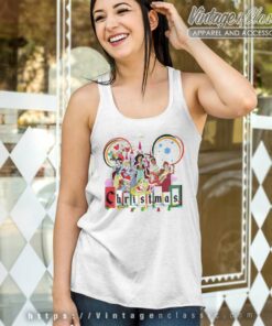 Walt Disney Princesses Christmas Shirt 5 Walt Disney Princesses Christmas Tank Top Racerback