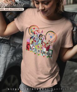 Walt Disney Princesses Christmas Shirt 8 Walt Disney Princesses Christmas Women TShirt