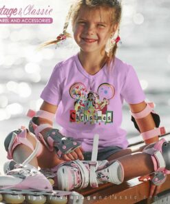 Walt Disney Princesses Christmas Shirt 6 Walt Disney Princesses Christmas kids Vneck