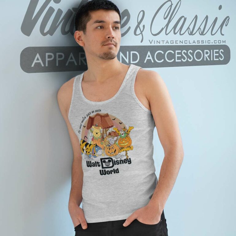 Walt Disney World Pooh Halloween Tank Top Racerback Walt Disney World Pooh Halloween Tank Top Racerback