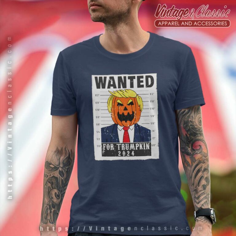 Wanted Trumpkin President Halloween T Shirt Wanted Trumpkin President Halloween T Shirt