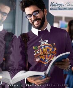 Warner Bros Looney Tunes Cartoon Logo Sweatshirt