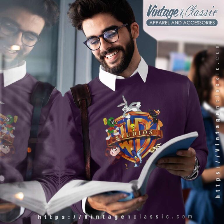 Warner Bros Looney Tunes Cartoon Logo Sweatshirt Warner Bros Looney Tunes Cartoon Logo Sweatshirt