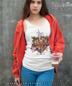 Warner Bros Looney Tunes Cartoon Logo Tank Top Racerback