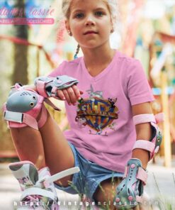 Warner Bros Looney Tunes Cartoon Logo Youth VNeck