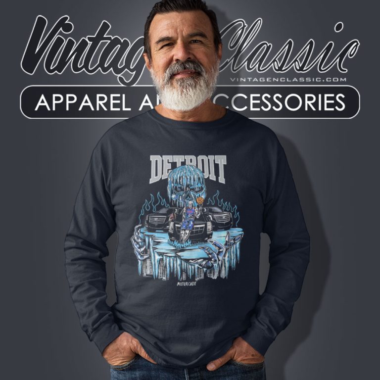 Warren Lotas Detroit Motorcade Nba Detroit Pistons Long Sleeve Tee Warren Lotas Detroit Motorcade Nba Detroit Pistons Long Sleeve Tee