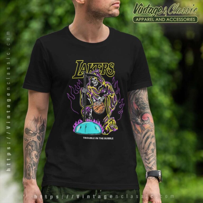 Warren Lotas Lakers Trouble In The Bubble T Shirt Warren Lotas Lakers Trouble In The Bubble T Shirt