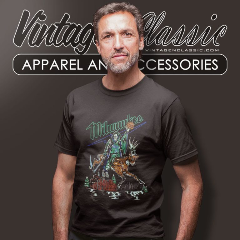 Warren Lotas Milwaukee Bucks Reaper Deer T Shirt Warren Lotas Milwaukee Bucks Reaper Deer T Shirt