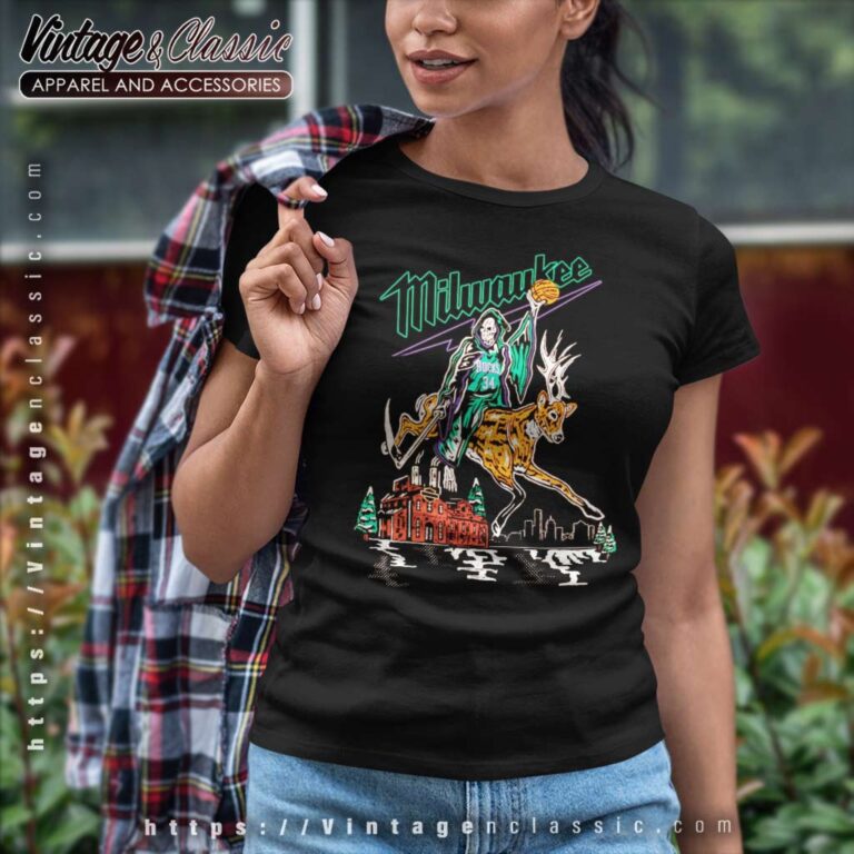 Warren Lotas Milwaukee Bucks Reaper Deer Women TShirt Warren Lotas Milwaukee Bucks Reaper Deer Women TShirt