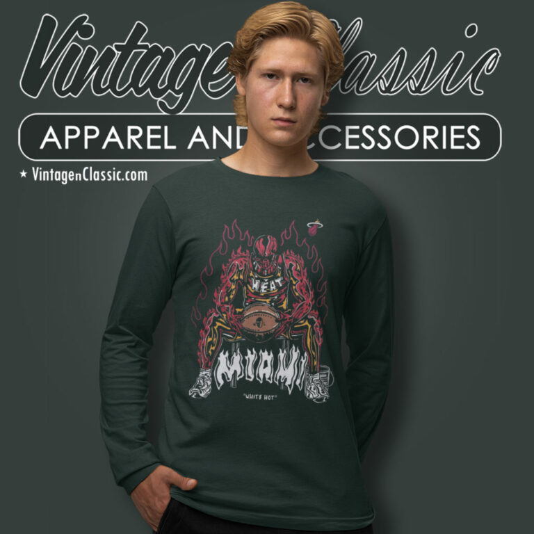 Warren Lotas Nba Miami Heat Basketball Long Sleeve Tee Warren Lotas Nba Miami Heat Basketball Long Sleeve Tee