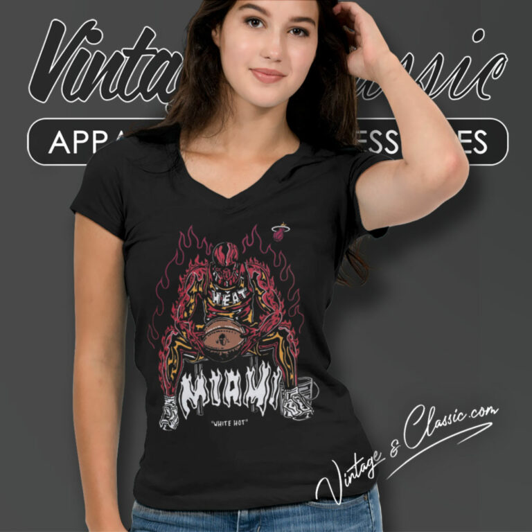Warren Lotas Nba Miami Heat Basketball V Neck TShirt Warren Lotas Nba Miami Heat Basketball V Neck TShirt