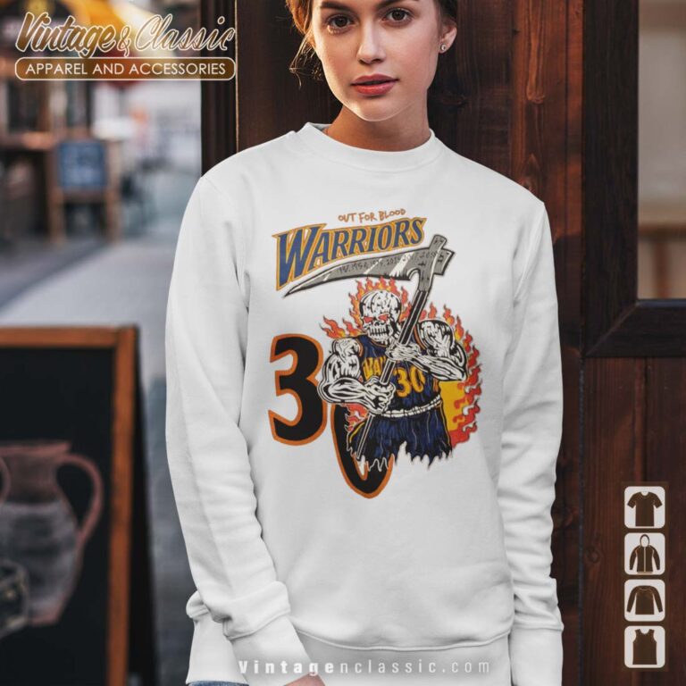Warren Lotas Warriors Out For Blood Sweatshirt Warren Lotas Warriors Out For Blood Sweatshirt