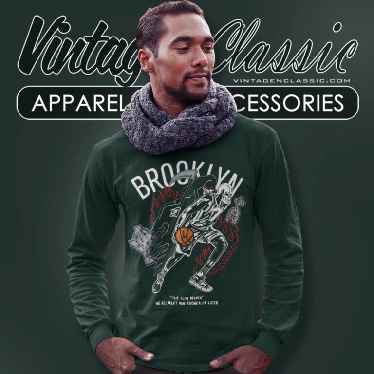 Warren Lotas X Brooklyn The Slim Reaper Long Sleeve Tee Warren Lotas X Brooklyn The Slim Reaper Long Sleeve Tee