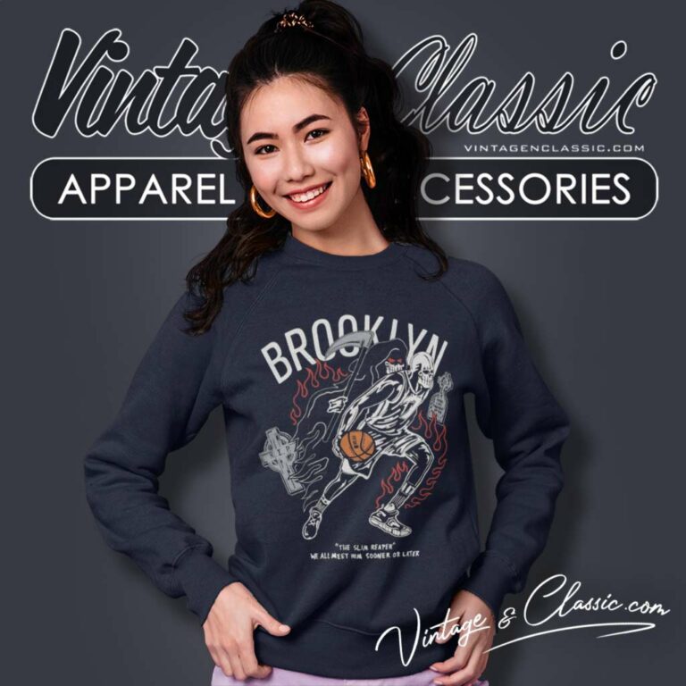 Warren Lotas X Brooklyn The Slim Reaper Sweatshirt Warren Lotas X Brooklyn The Slim Reaper Sweatshirt