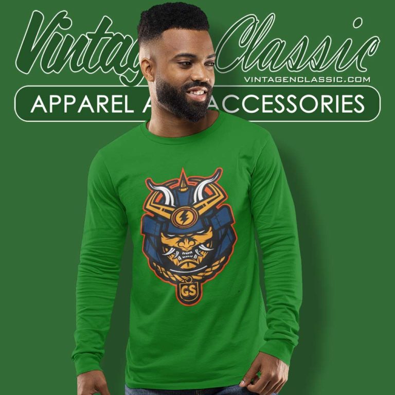 Warrior Samurai Golden State Basketball Long Sleeve Tee Warrior Samurai Golden State Basketball Long Sleeve Tee