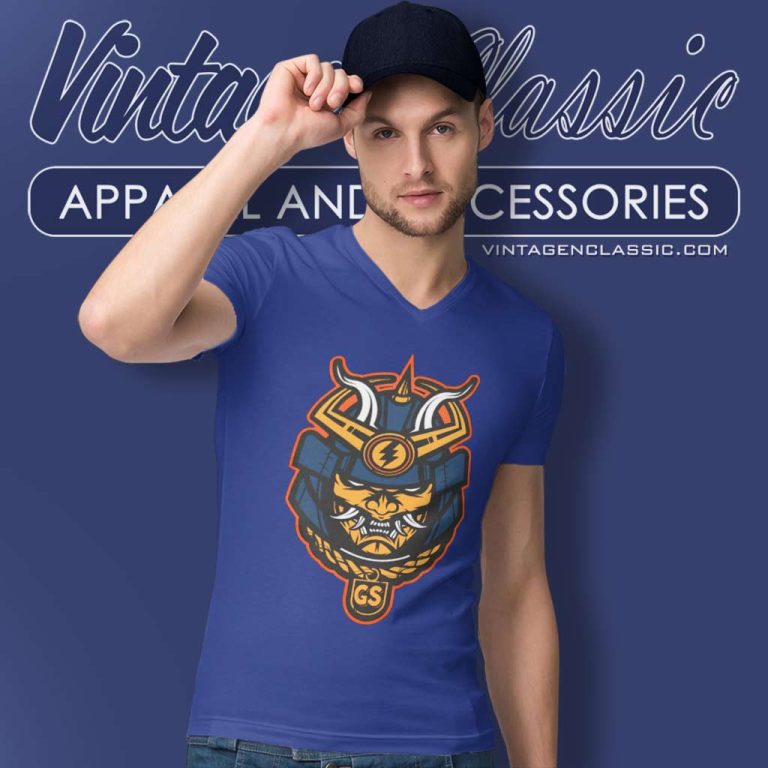 Warrior Samurai Golden State Basketball V Neck TShirt Warrior Samurai Golden State Basketball V Neck TShirt