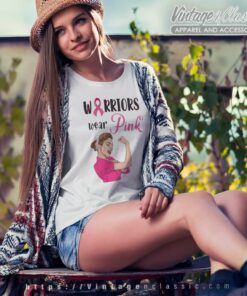 Warriors Wear Pink Breast Cancer Awareness T Shirt