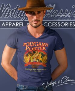 Wasatch Beer Polygamy Porter Why Have Just One V Neck TShirt
