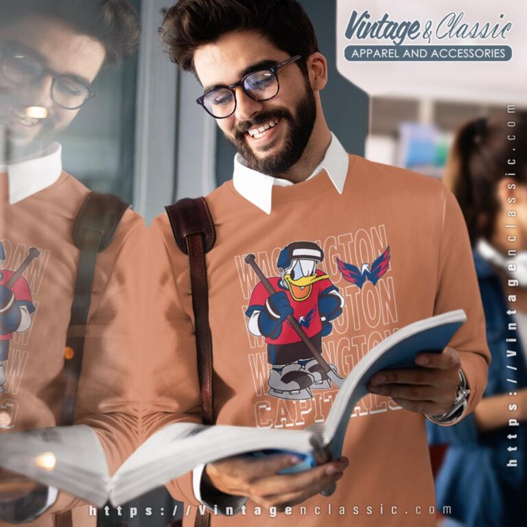 Washington Capitals Donald Duck Hockey Shirt Sweatshirt Washington Capitals Donald Duck Hockey Shirt Sweatshirt