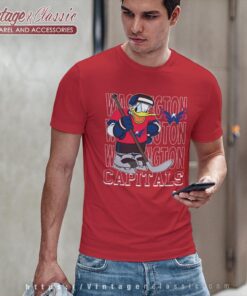 Washington Capitals Donald Duck Hockey Shirt T shirt