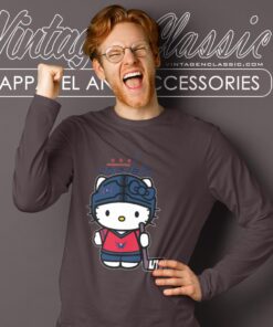 Washington Capitals Hello Kitty Shirt Long Sleeve Tee
