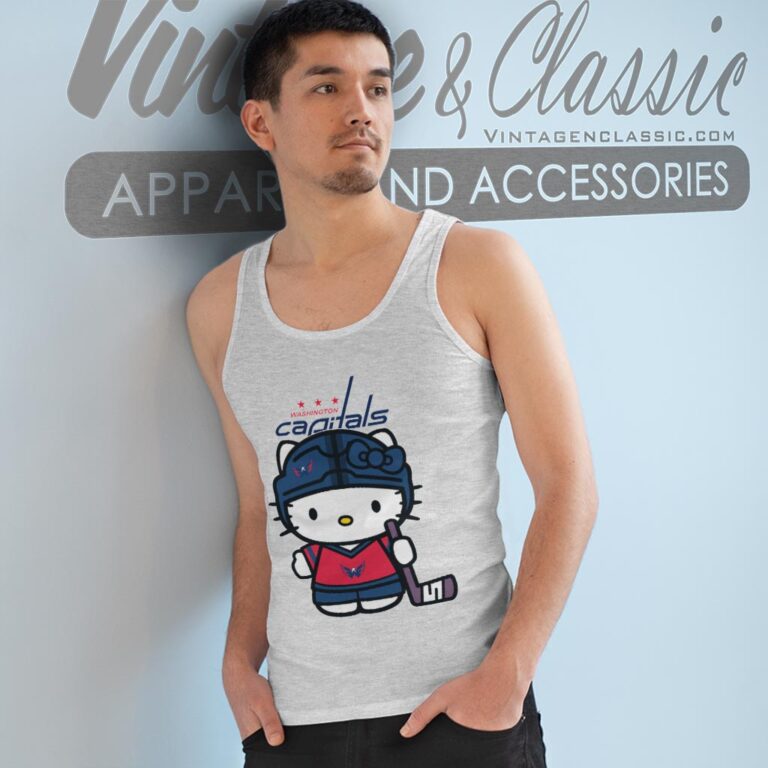 Washington Capitals Hello Kitty Shirt Tank Top Racerback Washington Capitals Hello Kitty Shirt Tank Top Racerback