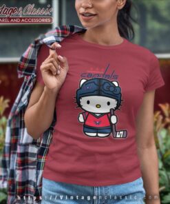 Washington Capitals Hello Kitty Shirt Women T shirt