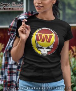 Washington Commanders Grateful Dead Steal Your Face Women TShirt